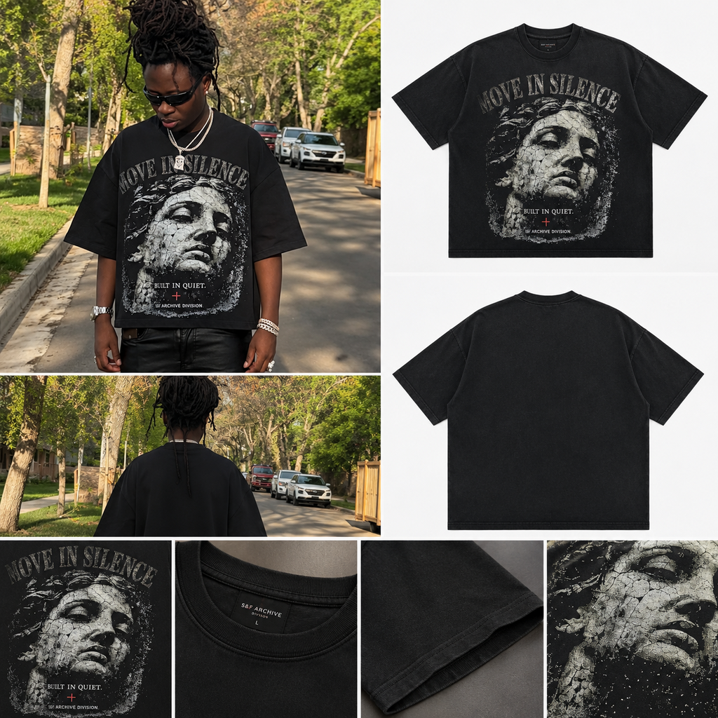 S&F Move In Silence Tee - Black